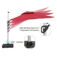 thumbnail image 3 of 11FT Patio Umbrella Outdoor Square Square Cantilever Double Top Umbrella (without Umbrella Base), 3 of 7