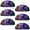 Multicolored 2, variant on PhooArto 6 Pcs Cup Drawer Pulls, Art Rainbow Unicorn Painting Shell Shape Handles Cabinet Knobs for Dresser Cupboard Closet Wardrobe with Screws