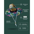 thumbnail image 2 of Sombrero de Paja para Hombres y Mujeres | Sombrero de salvavidas, sombrero de playa y sombrero de sol | Ala ancha UPF 50+ para protección solar | Talla única | Cicuta, 2 of 5