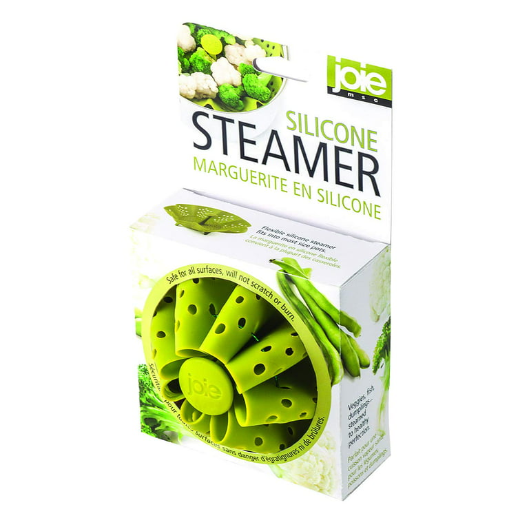 cozymomdeco Silicone Steamer Basket 10” Size, Silicone Steamer Insert for  Pot Flexible Design, Gray