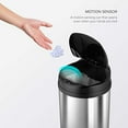 thumbnail image 2 of Nine Star DZT-31-8 Motion Sensor Activated Stainless Steel Trash Can - Round 8.2 Gallon, 2 of 3