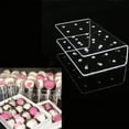 thumbnail image 5 of HEVIRGO 1Pc Acrylic Lollipop Holder Rectangle Shape Double Layer Acrylic Acrylic Cake Pop Stand Display Lollipop Stand for Wedding, 5 of 8