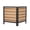 Gold, variant on POVANLI 3-Panel Outdoor Wood Privacy Fence, 3-Section Privacy Screens, Air Conditioner Fence Panels Trash Can Fence Pool Equipment Enclosure for Garden, Patio, Landscaping, 32" W x 38" H, Gray