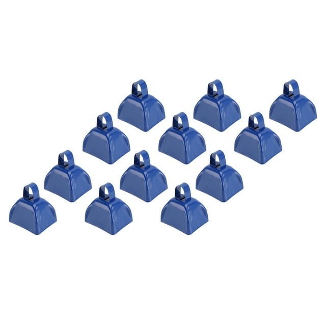 Campana De Vaca De Metal ANGGREK Cencerro de Metal Azul 3 Pulgadas 12 Piezas