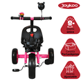 thumbnail image 3 of Triciclo para Niños con Timbre y Espejo Ruedas de Eva Canastas Trasera y Delantera Apto a partir de 2 Años Soporta hasta 20 kg - Rosa, 3 of 6