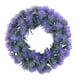 thumbnail image 1 of Corona de lavanda para puerta delantera Guirnalda de 38cm Corona floral decorativa Colgante de pared para decoración del hogar, 1 of 7
