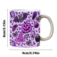 thumbnail image 2 of Wadada Pumpkin Coffee Cup With Ghost, Halloween Coffee Mug, Halloween Ceramic Coffee Mug, Trick Or Treat Halloween Tumbler Cup, Perfect And Best Spooky Gifts For Coffee Lover (1pcs), 2 of 5