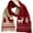 Red, variant on Winter Warm Scarf Deer Elk Double-Sided Knitted Scarves Winter Warm Wrap Shawl Christmas Fashion Scarf for Adults