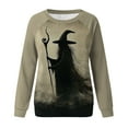 thumbnail image 4 of Xdegoge Halloween Long Sleeve Shirts Women Plus Size Sanderson Sisters Graphic Raglan Long Sleeve Sweatshirt Oversized Crewneck T-Shirt Party Vintage Festival Tops 2025 Season Funny Gifts, 4 of 5