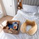 thumbnail image 5 of Almohada de viaje para niños y adultos, almohada animal linda para el cuello de espuma viscoelástica con cubierta suave de forro polar, 5 of 5
