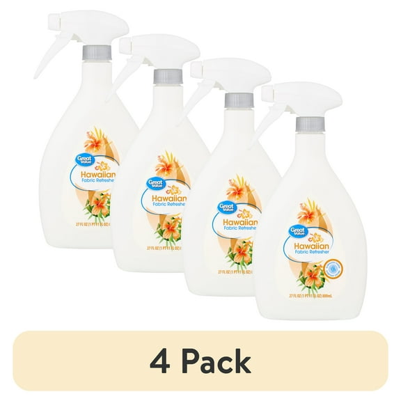 (4 pack) Great Value Hawaiian Fabric Air Refresher, 27 fl oz