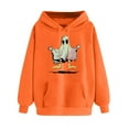 thumbnail image 4 of FDGIU Women's Loose Cute Crewneck Pullover, Halloween Graphic Tees for Women, Pumpkin Long Sleeve Tops, Soft Breathable Casual Top，Oversized Hooded Sweatshirts Fall, 4 of 4