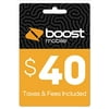 BOOST Web Direct Load $40 (Email Delivery)