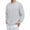Mens Hoodies & Sweatshirts Gray, variant on Long Sleeve Sweatshirts for Men No Hood Crewneck Shirts Mens Casual Solid Color Textured Pullover Basic Going-Out Loungewear Sweatshirt Tops