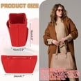thumbnail image 2 of Uxcell Purse Organizer Insert Felt Organizer Bags with Snap Red, 2 of 7