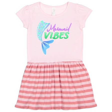 

Inktastic Mermaid Vibes- mermaid tail Gift Toddler Girl Dress