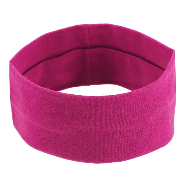 Uds. Diademas, bandas para el sudor, diadema elástica que absorbe la humedad, para deportes, algodón, rosa roja