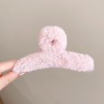 thumbnail image 1 of Pinza de pelo grande de felpa para mujer, para otoño e invierno, con lazo, con forma de tiburón, para tocado, 1 of 6