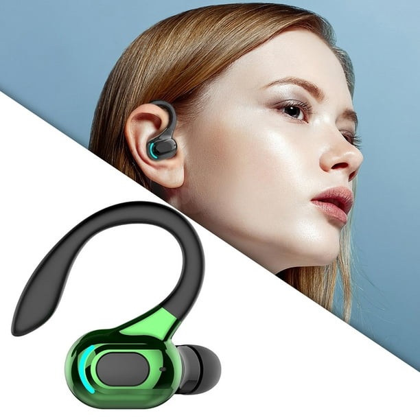 Auriculares inalámbricos perfke Bluetooth 5.2 para deporte Verde negro