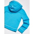thumbnail image 3 of Hanes Girls` Slub Jersey Full-Zip Hoodie, XS, Process Blue, 3 of 4