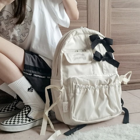 Sac à Dos de Grande Valeur avec Nœud, Adapté aux Filles