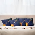 thumbnail image 3 of Ambesonne Space Throw Pillow Cover 4 Pack, Solar System with Sun, 16", Dark Blue Orange, 3 of 6