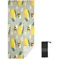 thumbnail image 2 of Dreamtimes Beach Towels Bee Lemons Fruit Camping Towels Animal Plant Sand Free Beach Towel, 30"x60" Large Beach Towels Quick Dry Bath Travel Towels Pool Yoga Beach Mat for Men Women, 2 of 7
