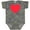 Vintage Camo, variant on Inktastic Valentine's Day Red Heart Boys or Girls Baby Bodysuit