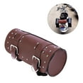 thumbnail image 5 of Sensethe Motorcycle Handlebar Bag Waterproof PU Leather Cruiser Pack Car Head Bag Tool Package Holder (Brown), 5 of 6