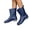 Blue, variant on DeHolifer Womens Rain Boots Mid Calf Waterproof Pull On Footwear Low Block Heel for Gardening Rainy Outdoor