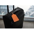 thumbnail image 5 of Bright Orange Genuine Top Grain Leather Luggage Tag, 5 of 5