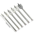thumbnail image 3 of 6-Piece Spade Drill Bit Set High-Carbon Steel Flat Wood Boring Bits for Carpenter Tools for Tools/Office(Sliver),Ccwuwei, 3 of 9