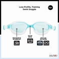 thumbnail image 4 of Dolfino Pro Accel Child Swim Goggle - Turquoise / Clear, 4 of 6