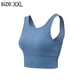 thumbnail image 2 of Sujetador deportivo de cuello alto y largo para mujer: sujetador de yoga con espalda cruzada y relleno, top corto sin mangas con sujetador incorporado, 2 of 6