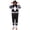 Black, variant on Power Rangers Adult Union Suit Pajama Hooded One Piece Sleepwear - Green, Red, Pink, Black, Yellow