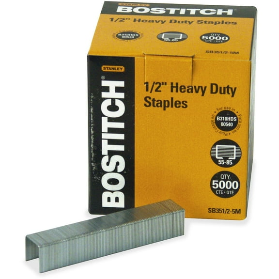 Bostitch 5000-pack Heavy Duty Premium 1/2" Staples