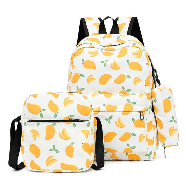 3Pcs School Bag Backpack Set for Teenage Girls Children Elementary Middle Kids Waterproof Bookbag with Lunch Bag Pencil Case New