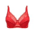 thumbnail image 4 of Push Up Bras for Women Underwire Push-Up Seamless Bra Lace Red 38D, 4 of 4