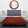 thumbnail image 3 of Designart "Fusion Vector of Volcanic Red II" Tachisme Bedding Covert Set - Abstract Red Modern Bed Set With 2 Shams, 3 of 5