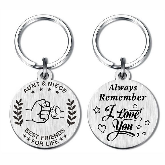 FALOGIJE Aunt Gifts from Niece, Remember I Love You Aunt Keychain, Christmas