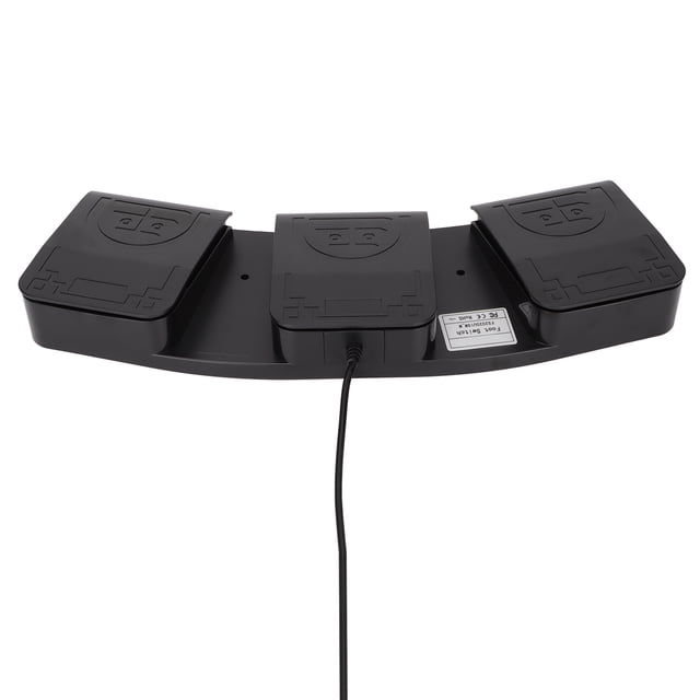Pedal de pastel USB, interruptor Mecánico de función Midi Ergonímico Cómodo Pedal de Pie del Juego para el Control de Instrumentos para Jugar Juegos