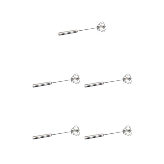Monstrate Batidor de huevos manual semiautomático, licuadora de alimentos de acero inoxidable, Mini mezclador de leche, Bar, café, accesorios Type2 NO2
