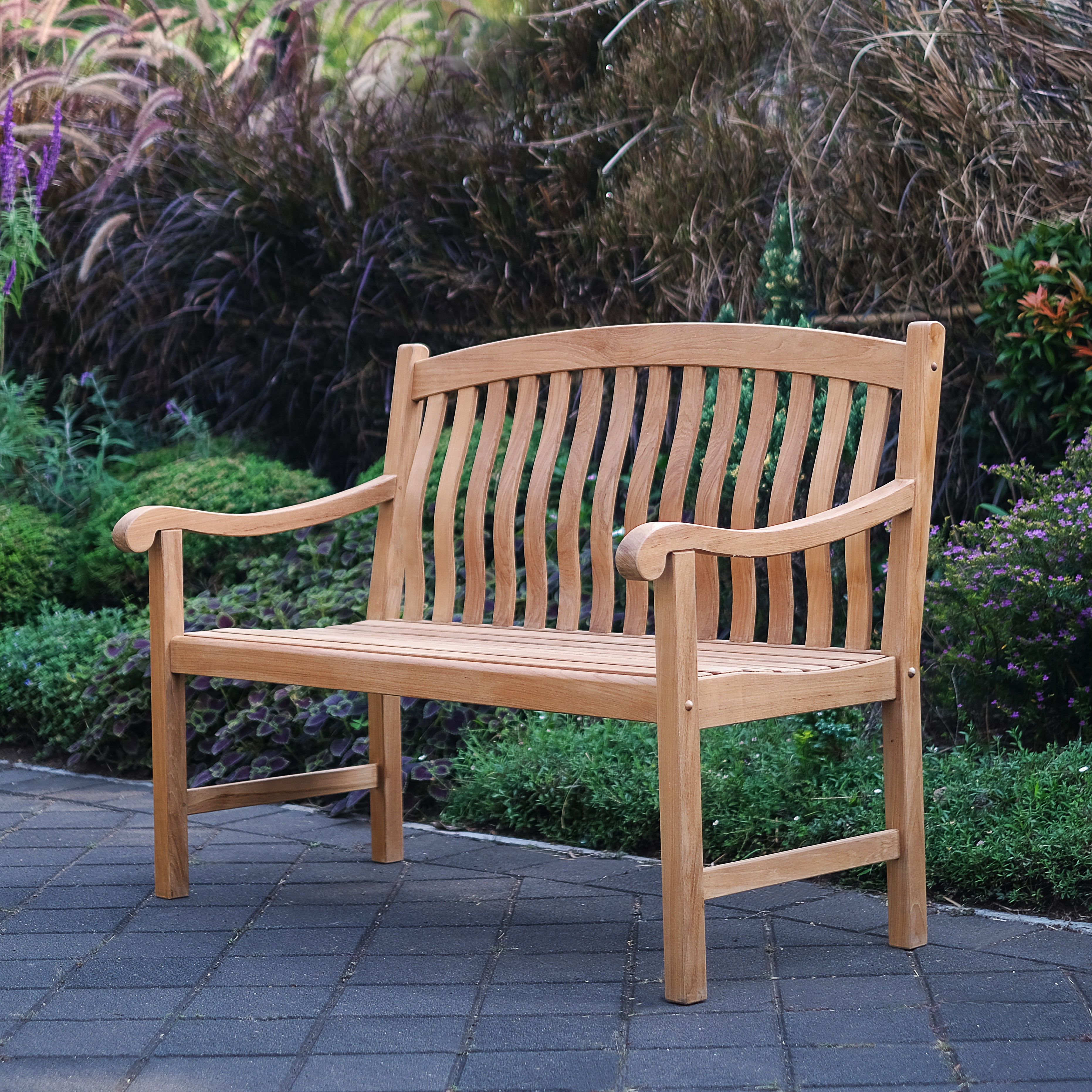 Cambridge Casual Outdoor Durable Teak Wood Bench - Brown