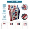 thumbnail image 6 of Independence Day Table Runner 72 Inches, American Flag Vintage Red Blue Flowers Bed Runner Dresser Scarves Tabletop for Indoor Outdoor Parties/Ceremony/Banquet, 18" x 72", 6 of 9