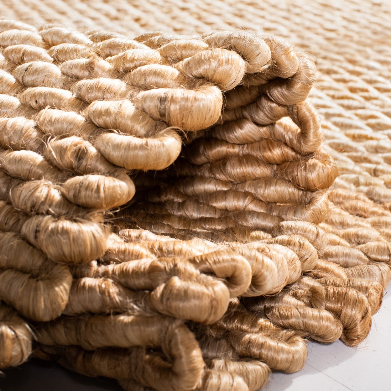 SAFAVIEH Natural Fiber Bryon Braided Jute Runner Rug, Natural, 2'6" x 8'