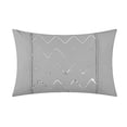 thumbnail image 5 of Chic Home Daya 4 Piece Duvet Cover Set Ruffled Pinch Pleat Design Embellished Zipper Closure Bedding, Queen, Silver, 5 of 5