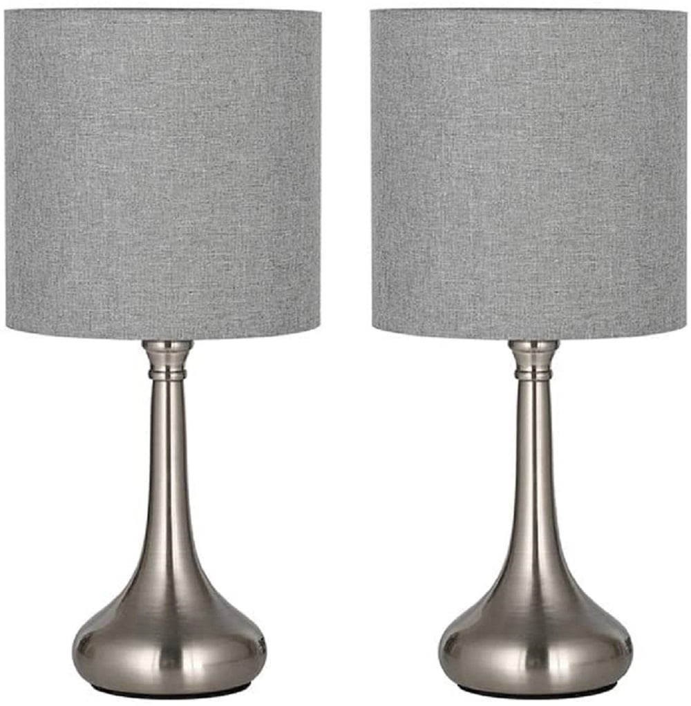 2pcs Table Lamp Shade Iron Standard Small Lamp Shade for Living Room Silver 