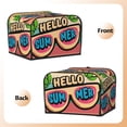thumbnail image 2 of KLL Hello Summer Print 4 Slice Toaster Dust Covers Kitchen Small Appliance Cover with 2 Pockets,Can hold Jam Spreader Knife & Toaster Tongs (12.4 x 10.6 x 8.2), 2 of 6