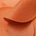 thumbnail image 3 of AHHFSMEI Round Braided Placemats 15 Inch Round Table Mats for Dining Tables Natural Woven Heat Resistant Place mats Set of 6 (Orange), 3 of 10