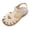 a55-Beige, variant on Girls Leather Soft Open Toe Princess Flat Shoes Summer Sandals(Toddler/Little Kid) Size 6,Beige